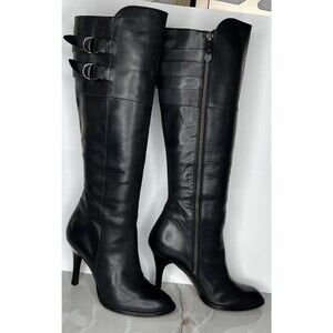 Cole Haan Air Georgina Knee High Tall Leather High Heel Fashion Boots Size 8 B